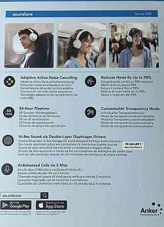 Наушники Anker SoundСore Space Q45 White (A3040G21) Харьков
