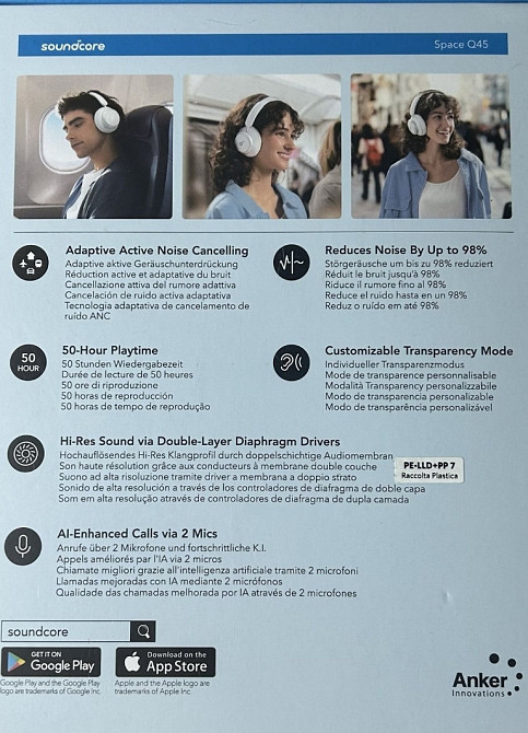 Наушники Anker SoundСore Space Q45 White (A3040G21) Харьков - изображение 6