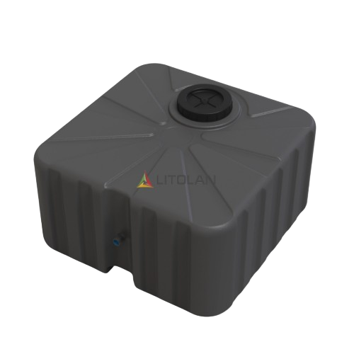 Душ літній 100л 600*600*350мм 3 шари чорний LITOLAN Житомир - фото 1