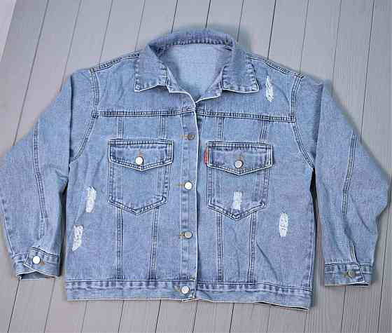 Джинсовая куртка женская оверсайз р 42-46 Харьков