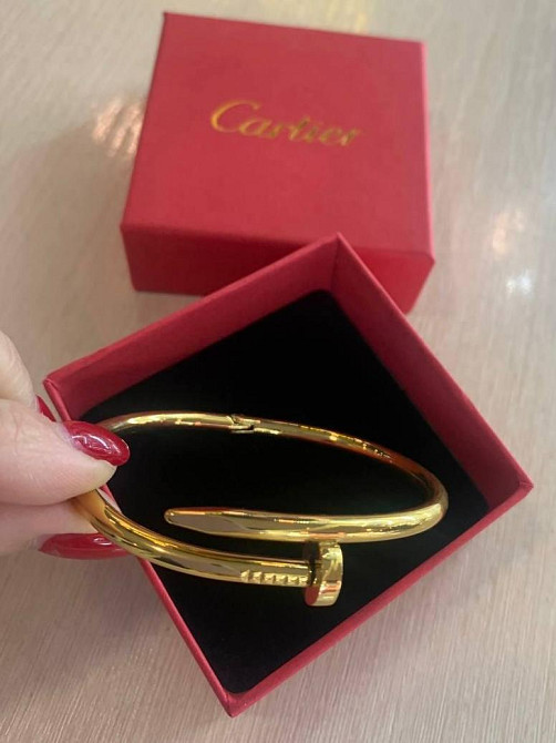 Cartier браслет цвях в лимонному золоті  | Дуже стильний, без каменів Одеса - фото 10