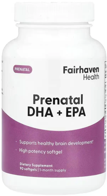 Омега 3 для беременных Fairhaven Prenatal DHA + EPA 90 гел капс цитрус Киев - изображение 1