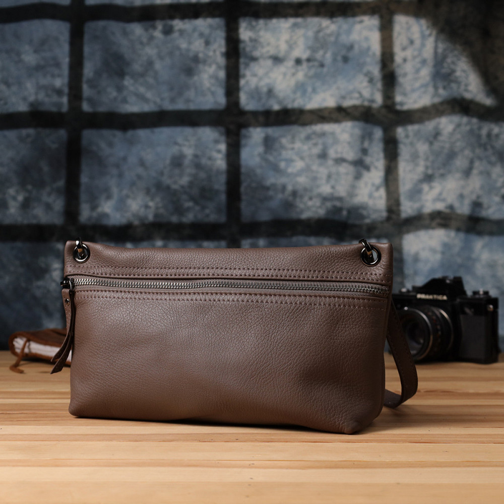 Зручна сумка жіноча на плече з натуральної шкіри Vintage 23006 Коричневий Київ - фото 9