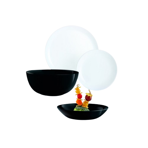 Сервіз столовий Diwali Black&White 19 предметів P4360 Luminarc Житомир - фото 3