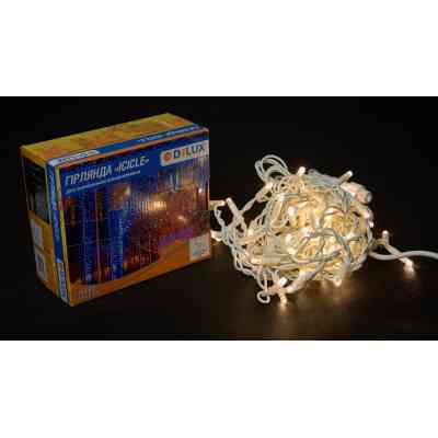 Гірлянда Delux Icicle 75LED 2x0.7m 18 flash теплий білий/білий IP44 EN (90012959) Вінниця
