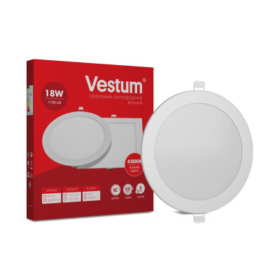 Світильник Vestum LED круглый 18W 4000K 220V (1-VS-5105) Вінниця - фото 1