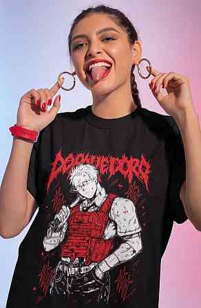 Футболка аниме Дорохедоро Дорохедоро Меркх Схин оверсайз (S/M/L) Черний AnimeJ1211 Днепр