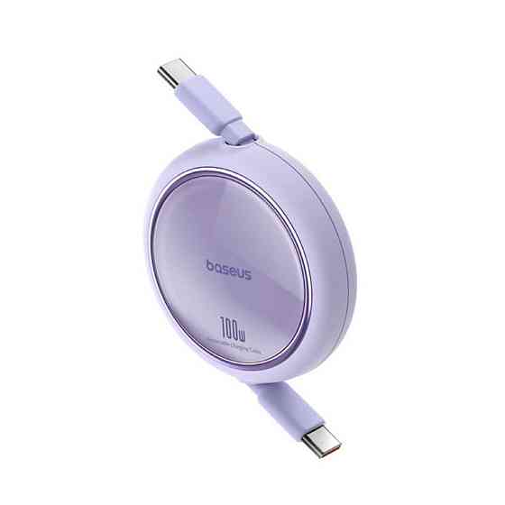 Кабель Type-C Baseus Free2Draw Mini висувний 100W 1m Nebula Purple P10364500511-00 Одеса