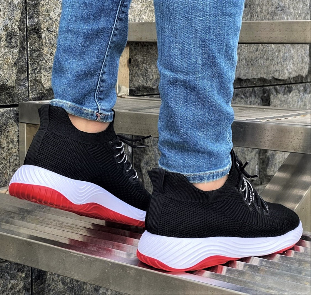 Кросівки Чоловічі Чорні Тканинні Boost Пінка (розміри: 45) Дніпро - фото 4