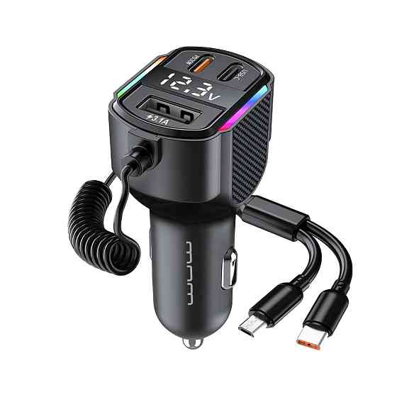 Автомобильное зарядное устройство с FM-модулятором WUW-C220 Black Одесса