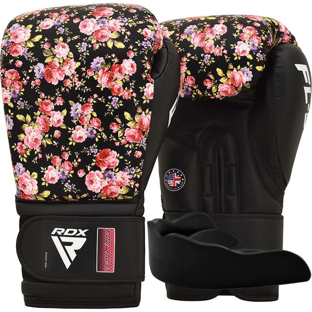 Боксерские перчатки RDX FL-5 BLACK-12 унций (капа в комплекте) Киев - изображение 1