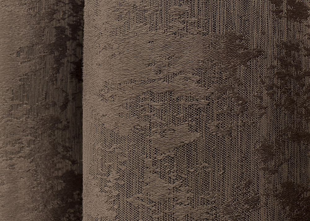 Комплект готовых штор VR-Textil Жаккард Sultan XO № 1557ш Коричневый 130х270 см 2 шт (39-105) Киев - изображение 7