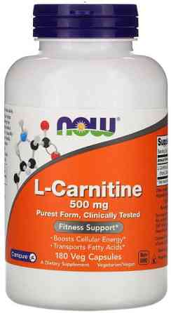 L-карнітин Now Foods L-Carnitine 500 мг 180 вегетаріанських капсул Київ