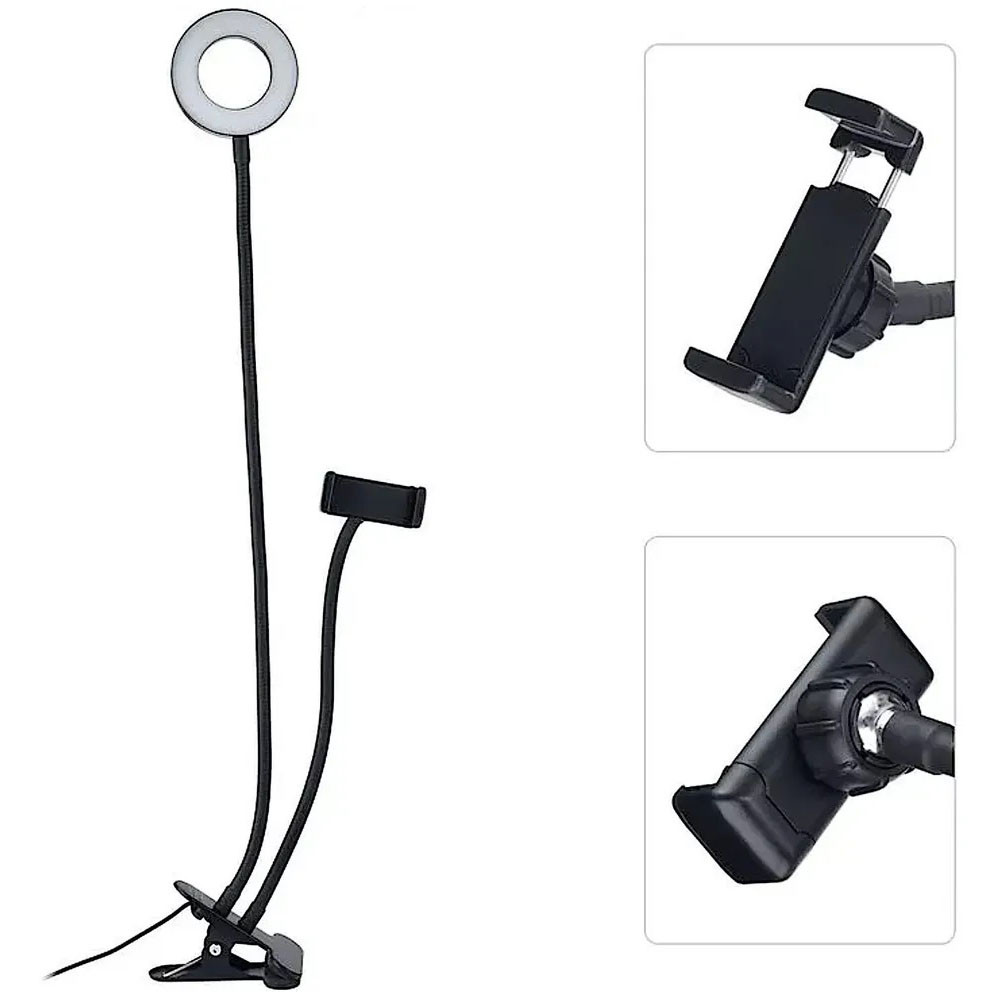 Якісна кільцева лампа для блогу Professional, Світлодіодне кільце для селфі зйомки FM-14 Львів - фото 5