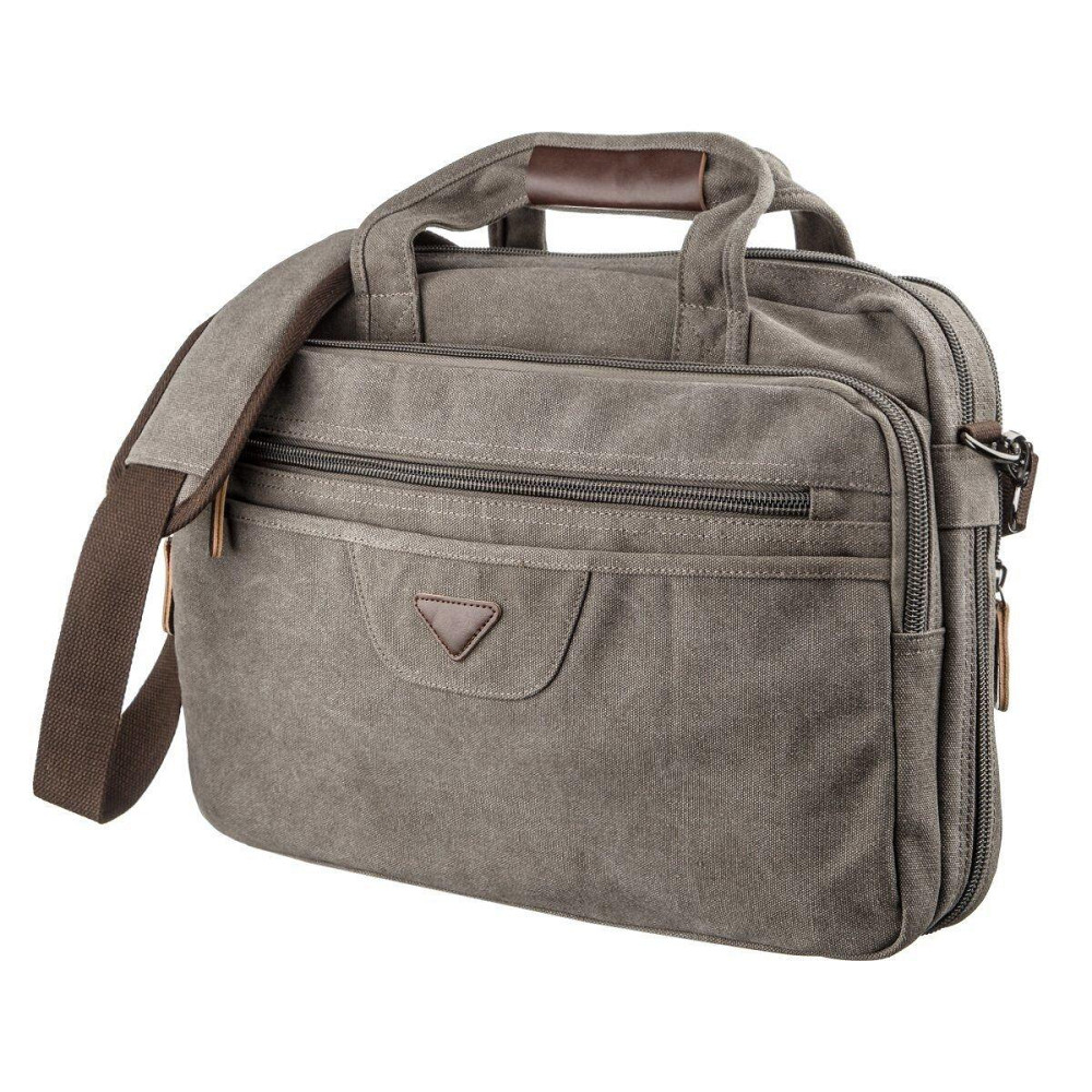 Сумка текстильна для ноутбука 15.6 Vintage 20087 Сіра Київ - фото 7