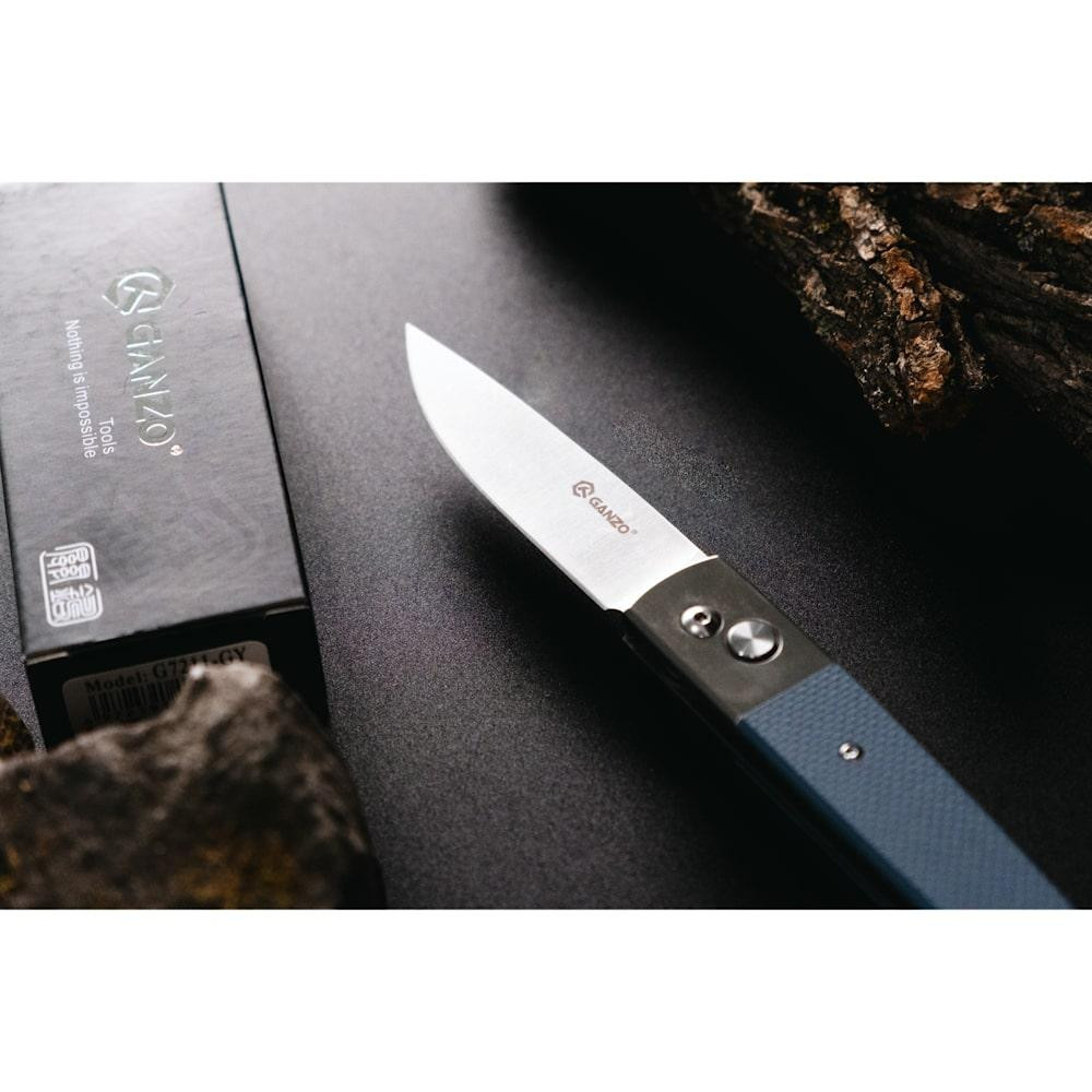 Нiж складаний Ganzo G7211-GY ciрий Київ - фото 9