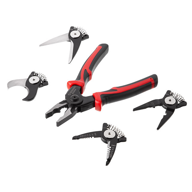 Плоскогубці багатофункціональні 5 в 1, змінні насадки, кейс, STORM INTERTOOL NT-0115 Київ - фото 1