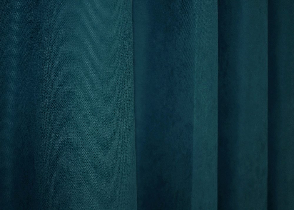 Комплект коротких штор VR-Textil Микровелюр Petek № 1494ш Изумрудный 140х170 см 2 шт (35-0222) Киев - изображение 14