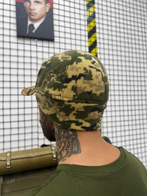 Бейсболка чоловіча тактична на флісі піксель ВТ7508 Одеса - фото 2