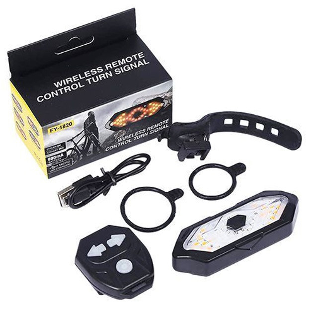 Ліхтар велосипедний на батарейках FY-1820, Стоп повороти на велосипед, DS-873 що перезаряджається Київ - фото 4