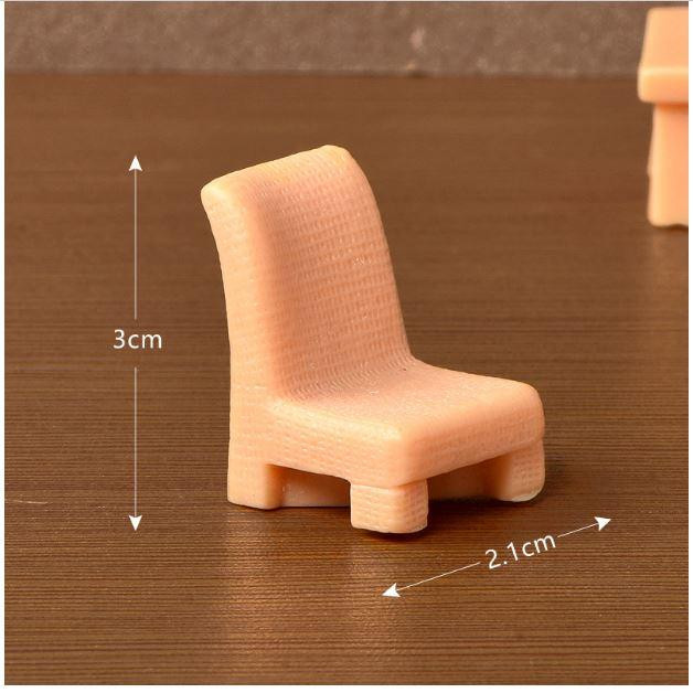 Декоративная фигурка Котик с книгой для флорариума, моссарриума, мини-сада, кашпо, песочного стола Бежевый Стульчик Одесса - изображение 1