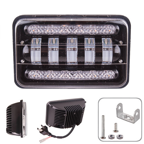 Рабочая фара с ДХО LP-7717 HI+LOW 9-36V 50W 6000K (170x110x80) Харьков - изображение 2