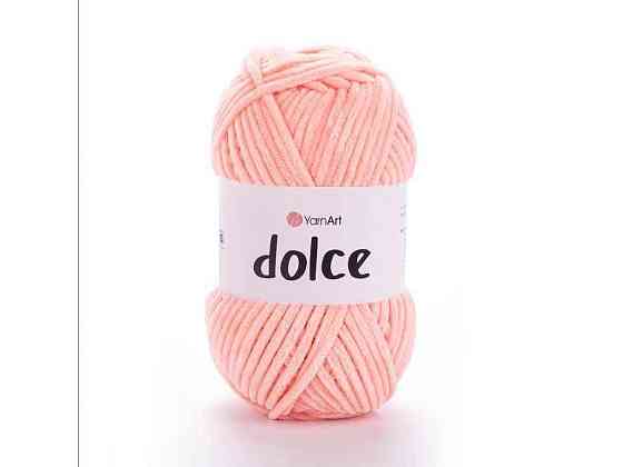 Пряжа Dolce світло-рожевий 100% мікрополіестр 120м 100г 5шт/уп 764 ТМ YarnArt Київ