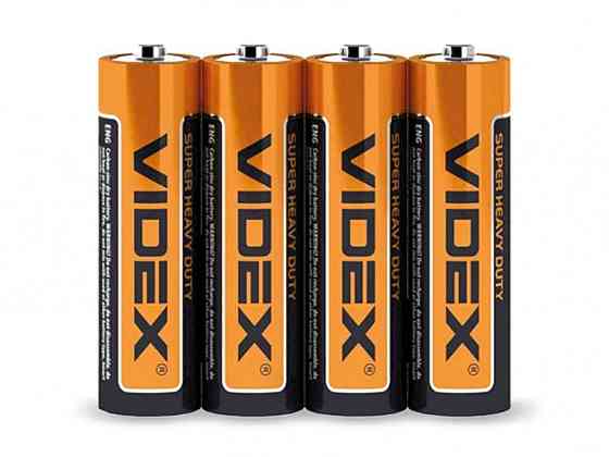Батарейка сольова Videx R6P/AA 4шт SHRINK/21156 ТМ VIDEX Київ
