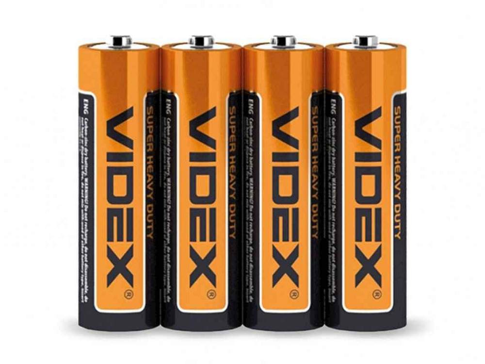 Батарейка сольова Videx R6P/AA 4шт SHRINK/21156 ТМ VIDEX Київ - фото 1