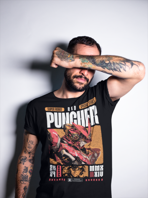 Футболка аниме Супер Робот Модел Ред оверсайз (S/M/L) Черний AnimeJ0243 Днепр - изображение 7