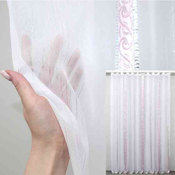 Тюль VR-Textil 1521т Бамбук Молочный 500х270 см (42-0127) Киев