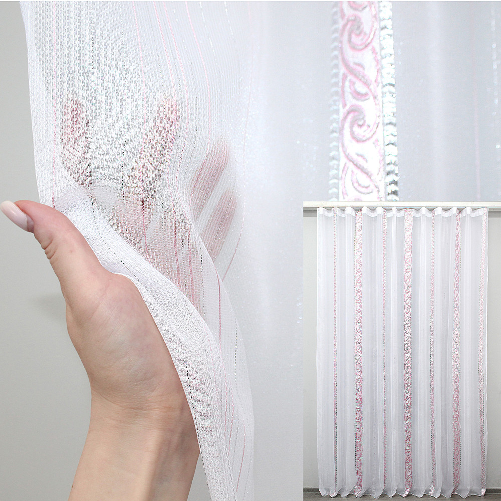 Тюль VR-Textil 1521т Бамбук Молочный 500х270 см (42-0127) Киев - изображение 1