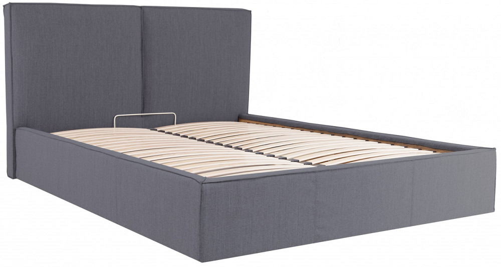 Ліжко Delhi Comfort 140 х 190 см Місті Dark Grey З підйомним механізмом та нішою для білизни Темно-сірий Дніпро - фото 10