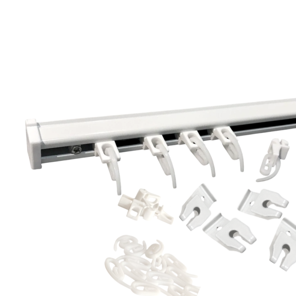 Потолочный карниз для штор KS (в сборе с клипсами) Белый 3.0 Бровары - изображение 1