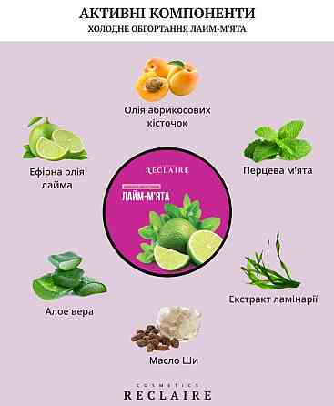 Топ-набор из 5 антицеллюлитных обертываний+5 пар штанов для обертывания Reclaire cosmetics Киев