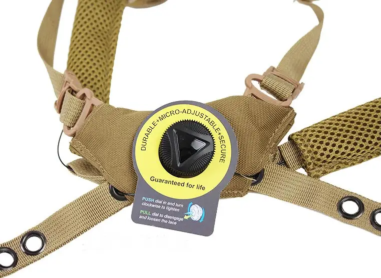 Обвіс для шолома MICH підвісна система + захисні подушки + бічні рейки ARC + шрауд (Койот) Київ - фото 6