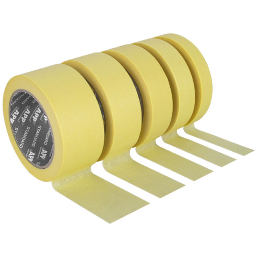 Стрічка малярна APP Standart 30мм х 45м 60*C жовта, 070053 Київ - фото 1