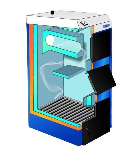 Котел твердопаливний Корді АОТВ 20 СТ сталь 6 мм котел на дровах 20 кВт до 180 м2 для дому та дачі з заднім димоходом Тернопіль - фото 8