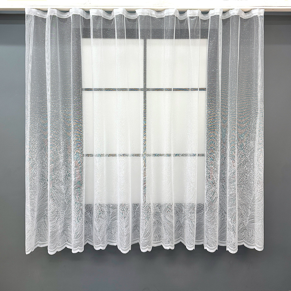 Тюль VR-Textil 1781т Жаккард Белый 400х140 см (42-1064) Киев - изображение 1