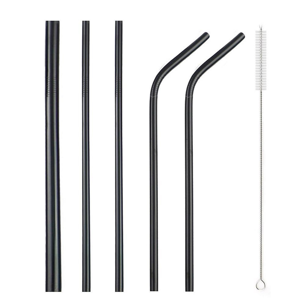 Многоразовые металлические соломинки черные, 4 шт. Киев - изображение 6