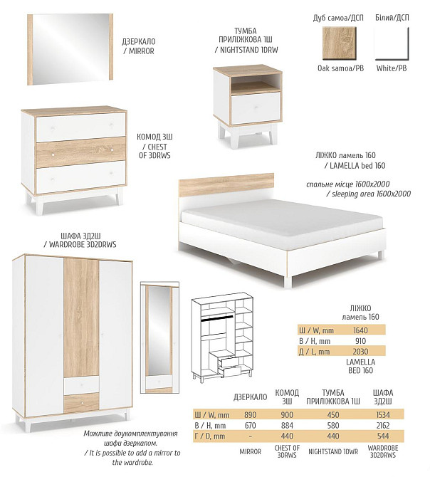 Комплект без лемелей Спальня Глория Львов - изображение 2