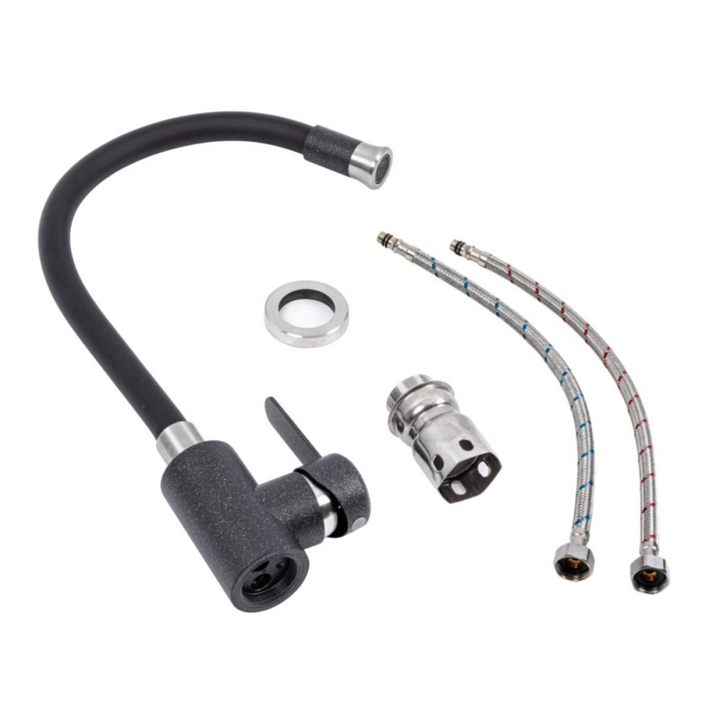 KT 90 змішувач гнучкий фарбований TM Valeso (АНТРАЦИТ) Коломыя - изображение 2