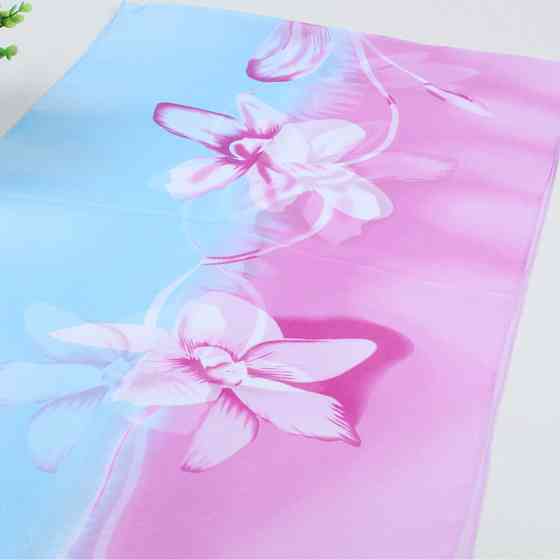 Женский шарф шифоновый, розово-голубой - размер шарфика приблизительно 150*48см, шифон Киев