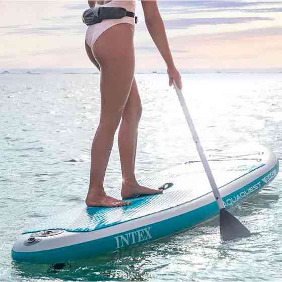 SUP-борд Aqua Quest 240 68241, 240 х 76 х 13 см, доска, весло, ручной насос, сумка Винница