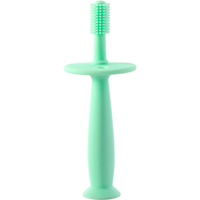 Дитяча зубна щітка Baby Team на присосці силіконова, ментолова (7205) Вінниця - фото 1