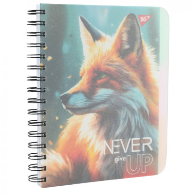 Блокнот Yes А5 Never give up 144 листа пластиковая обложка (681958) Винница - изображение 3