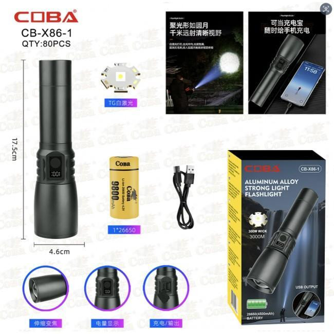Фонарик ручной CB-X86-1 яркий, компактный, с режимами свечения, для дома, похода и авто Одесса - изображение 1