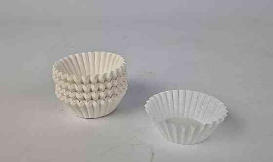 Тартолітка для кексів 4А кругла біла D35 H20 (100 шт.) (1 уп.) Харків