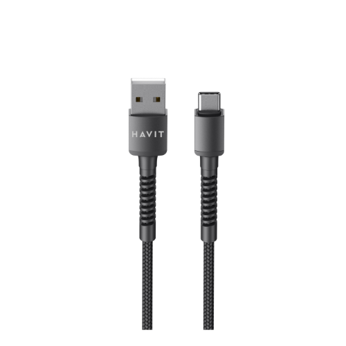 Кабель USB Type-C Havit HV-CB6197 2,1А 1м чорний Житомир