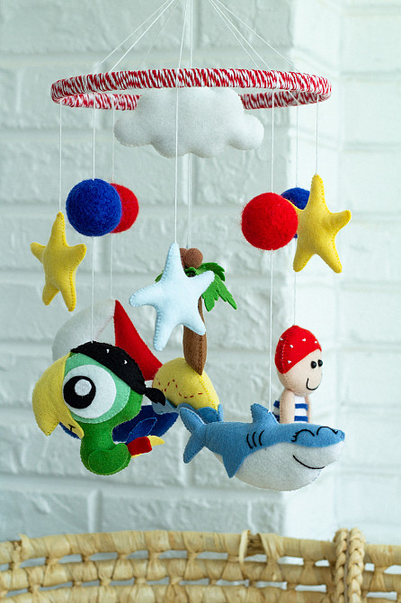 Мобіль на ліжечко WoollyFox «Пірат» Київ - фото 4